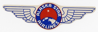 Image: luggage label: Alaska Star Airlines