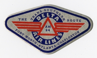 Image: luggage label: Delta Air Lines