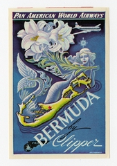 Image: luggage label: Pan American World Airways, Bermuda