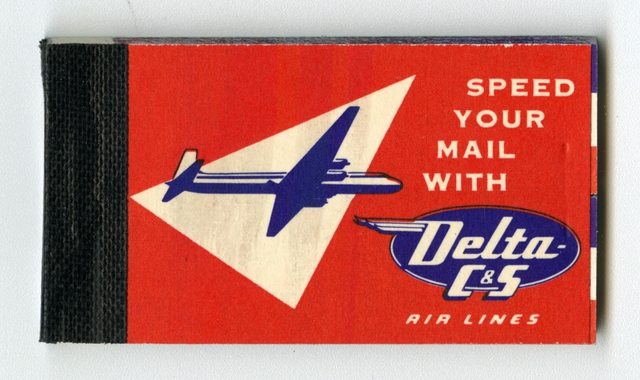 Airmail courtesy labels: Delta-C&S Air Lines