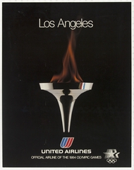 Image: poster: United Airlines, 1984 Olympic Games
