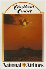 Image: poster: National Airlines, Caribbean Cruises