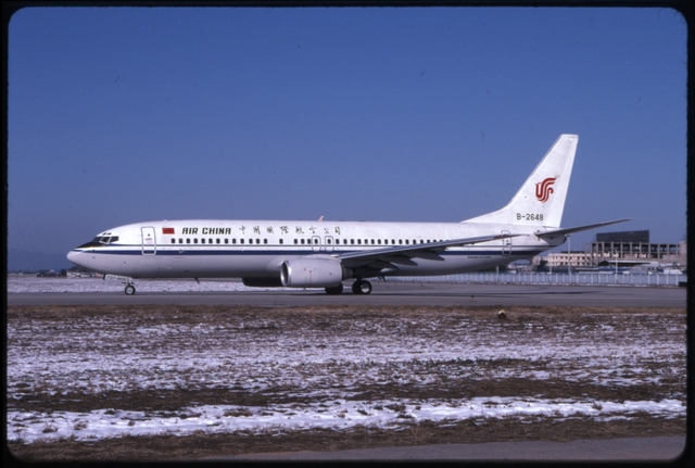 Slide: Air China, Boeing 737-800, Beijing Capital International Airport (PEK)