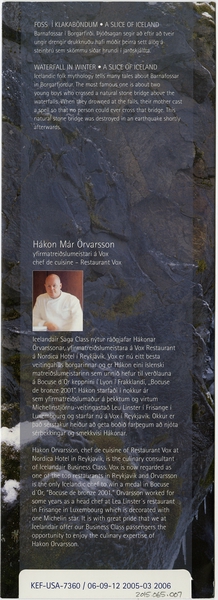 Image: menu: IcelandAir