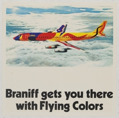 Image: poster: Braniff International, Douglas DC-8-62