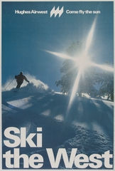 Image: poster: Hughes Airwest, Ski the West