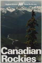 Image: poster: Hughes Airwest, Canadian Rockies