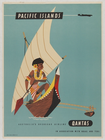 Poster: Qantas Empire Airways, Pacific Islands
