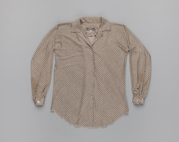 Image: flight attendant blouse: Braniff International