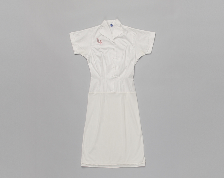 Image: air hostess blouse-slip: TWA (Trans World Airlines), "Green Summer"