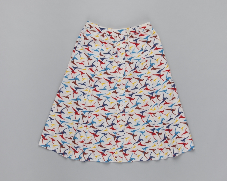 Image: flight attendant skirt: Qantas Airways