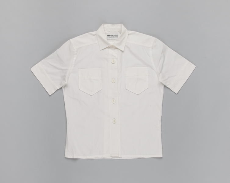 Image: flight attendant blouse: Qantas Airways