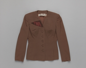 Image: air hostess jacket: TWA (Trans World Airlines), winter