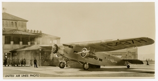 Image: photograph: United Air Lines, Ford Tri-Motor