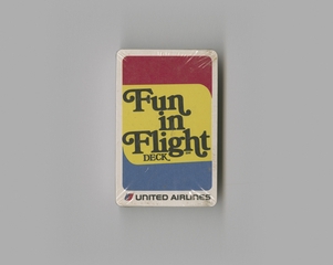 Image: playing cards: United Airlines, “Fun in Flight Deck” children’s activity cards