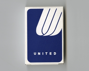 Image: playing cards: United Airlines, International Economy class