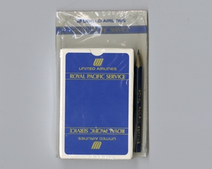 Image: playing card set: United Airlines, Royal Pacific service