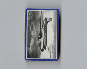Image: playing cards: United Air Lines, Douglas DC-3, double deck bridge set