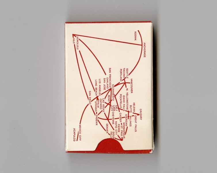 Image: playing cards: Western Airlines