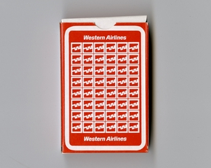 Image: playing cards: Western Airlines