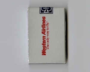 Image: playing cards: Western Airlines
