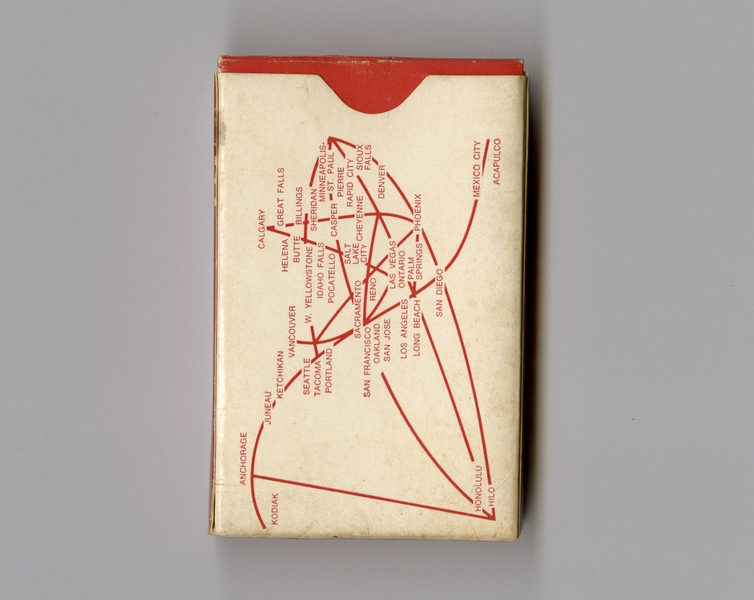 Image: playing cards: Western Airlines