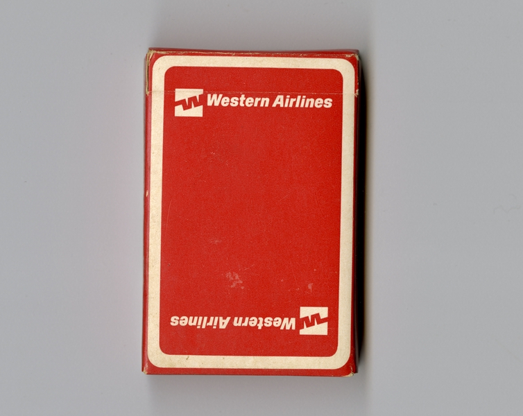 Image: playing cards: Western Airlines