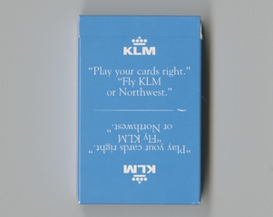 Image: playing cards: KLM (Royal Dutch Airlines) and Northwest Airlines