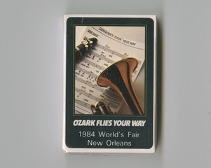 Image: playing cards: Ozark Air Lines, 1984 World’s Fair, New Orleans