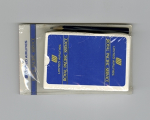 Image: playing card set: United Airlines, Royal Pacific Service
