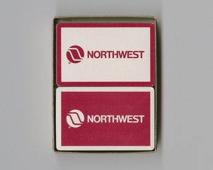 Image: playing cards: Northwest Airlines, double deck bridge set