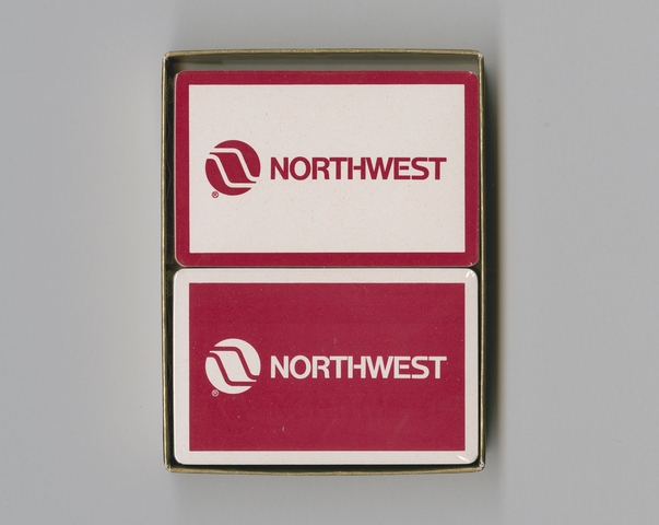 Playing cards: Northwest Airlines, double deck bridge set