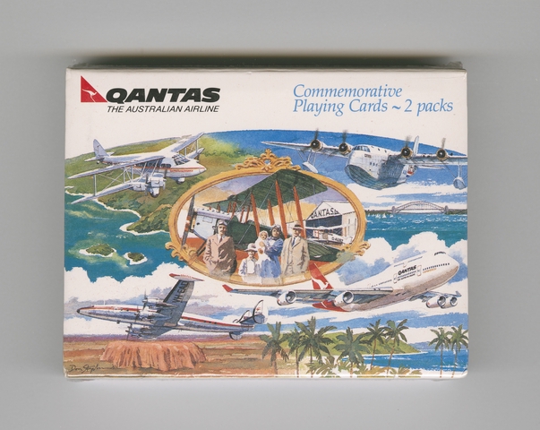 Playing cards: Qantas Airways, 75 Years, double deck