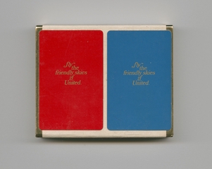 Image: playing cards: United Air Lines, double deck bridge set