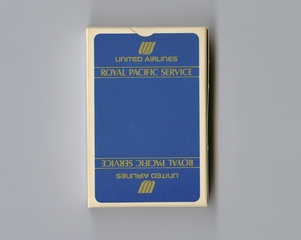 Image: playing cards: United Airlines, Royal Pacific service