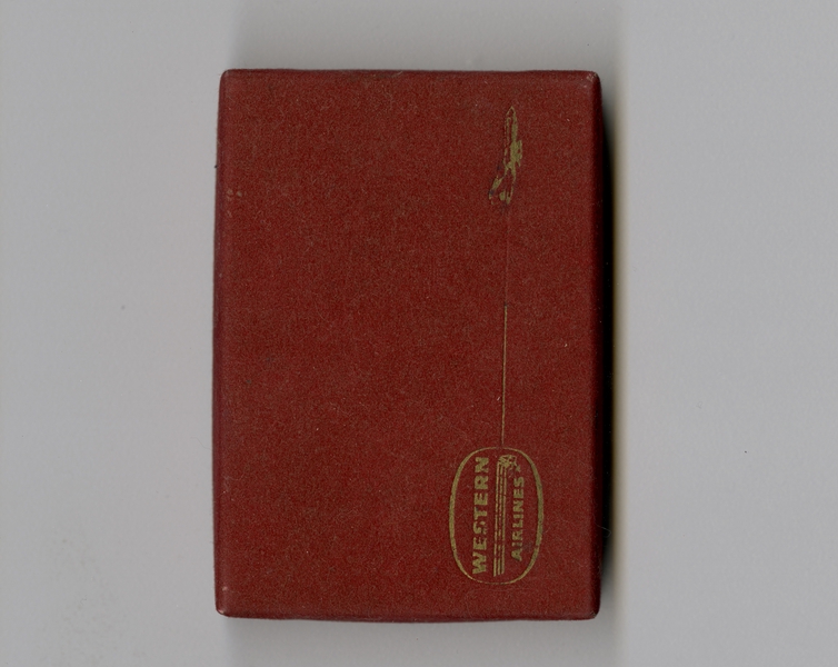 Image: playing cards: Western Airlines