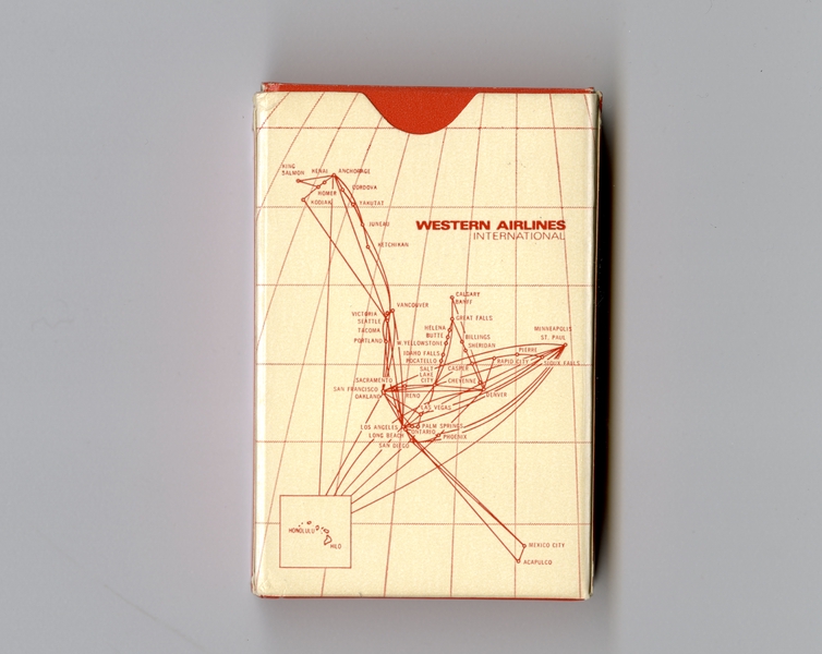 Image: playing cards: Western Airlines
