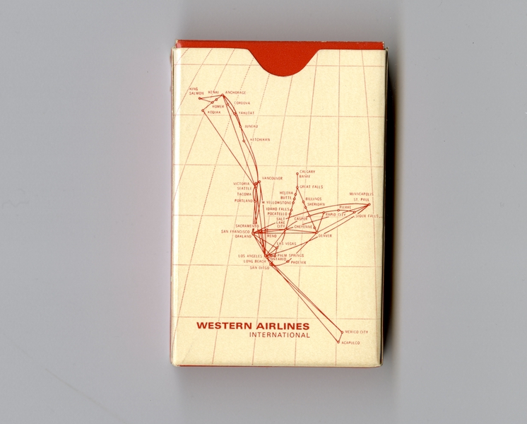 Image: playing cards: Western Airlines
