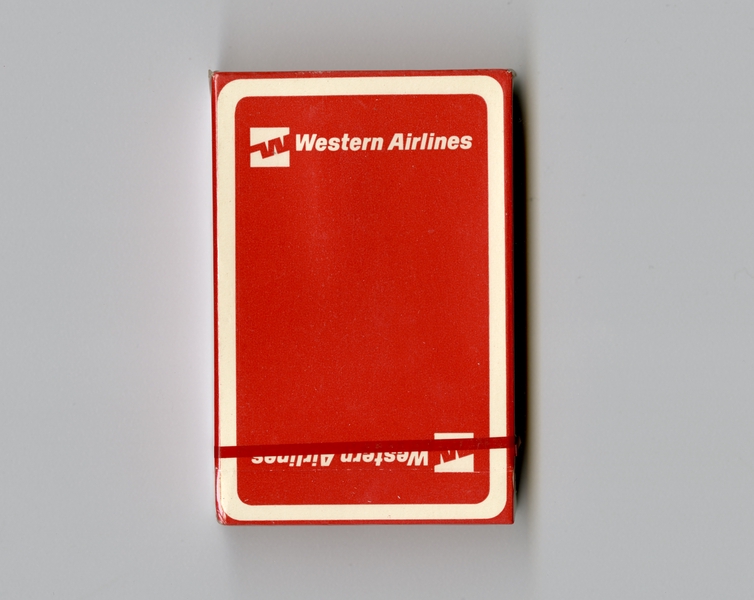 Image: playing cards: Western Airlines