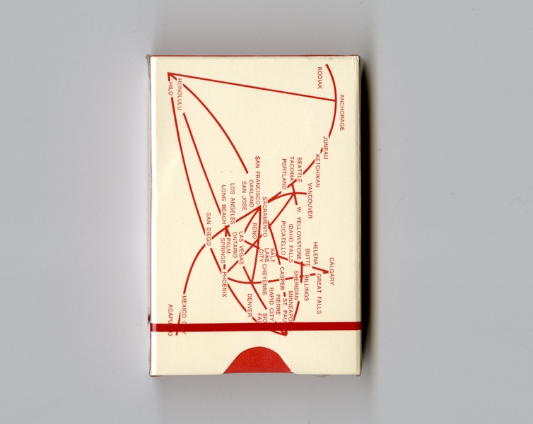 Image: playing cards: Western Airlines