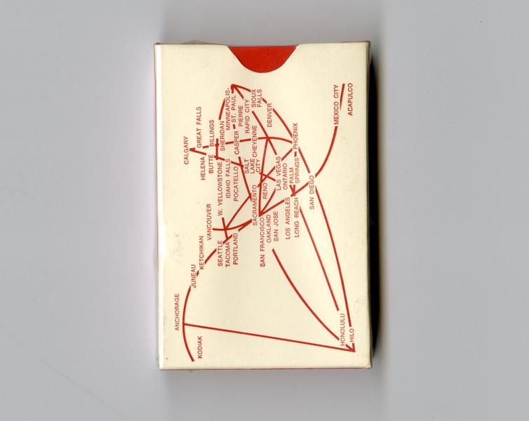 Image: playing cards: Western Airlines