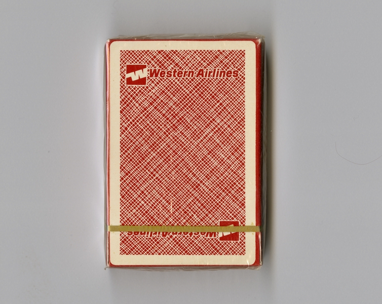 Image: playing cards: Western Airlines