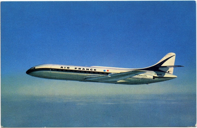 Image: postcard: Air France, Sud Aviation SE210 Caravelle
