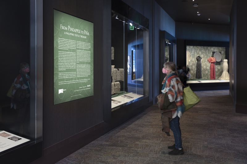 Image: Installation view of "From Pineapple to Piña: A Philippine Textile Treasure"