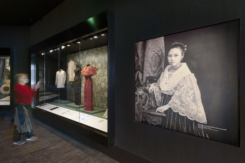 Image: Installation view of "From Pineapple to Piña: A Philippine Textile Treasure"