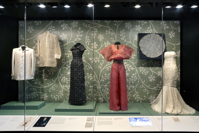 Image: Installation view of "From Pineapple to Piña: A Philippine Textile Treasure"