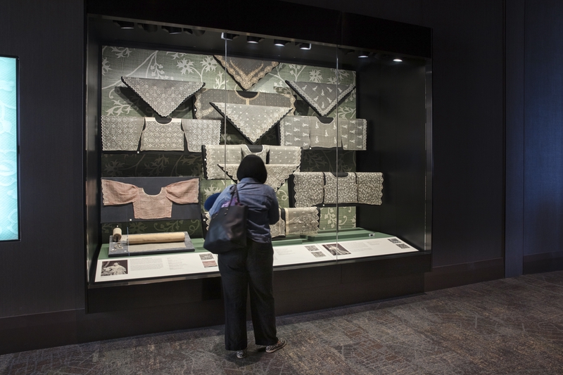 Image: Installation view of "From Pineapple to Piña: A Philippine Textile Treasure"
