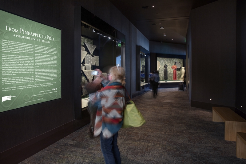 Image: Installation view of "From Pineapple to Piña: A Philippine Textile Treasure"