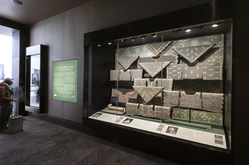 Image: Installation view of "From Pineapple to Piña: A Philippine Textile Treasure"