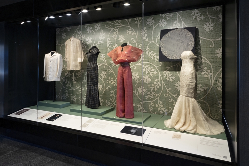 Image: Installation view of "From Pineapple to Piña: A Philippine Textile Treasure"